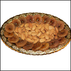"Badam Anjeer Thali  - Express Delivery - Click here to View more details about this Product